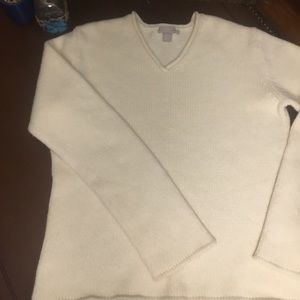 J Crew off white sweater. Lambs wool Angora